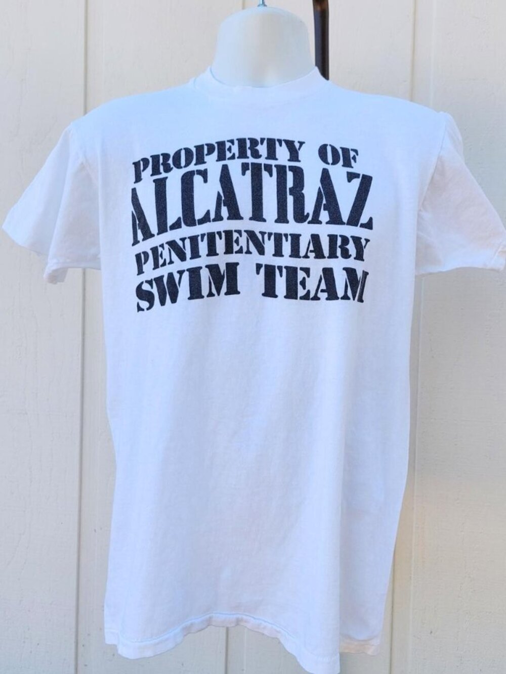 Vintage 70s/80s Alcatraz Swim Team, San Francisco Screen Stars Tourist Tee. Sz L